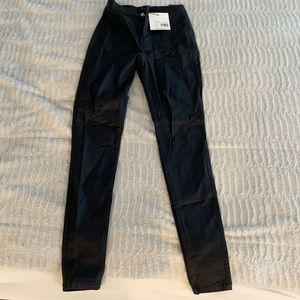 Vince High Waisted Coated Skinny Jeans US 4